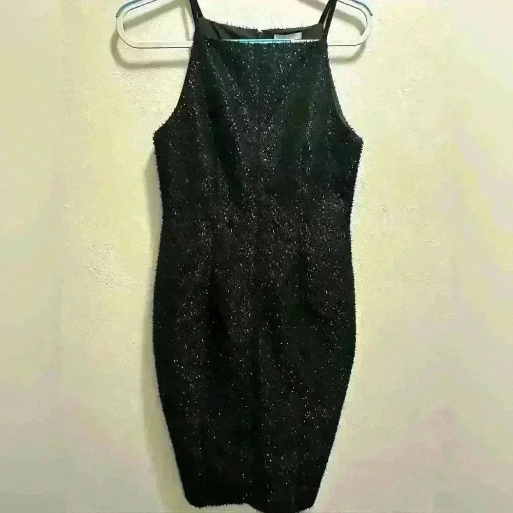 H&M Black Sleeveless Dress Size 10Glittery Shimmer Sleeveless Party Dress.